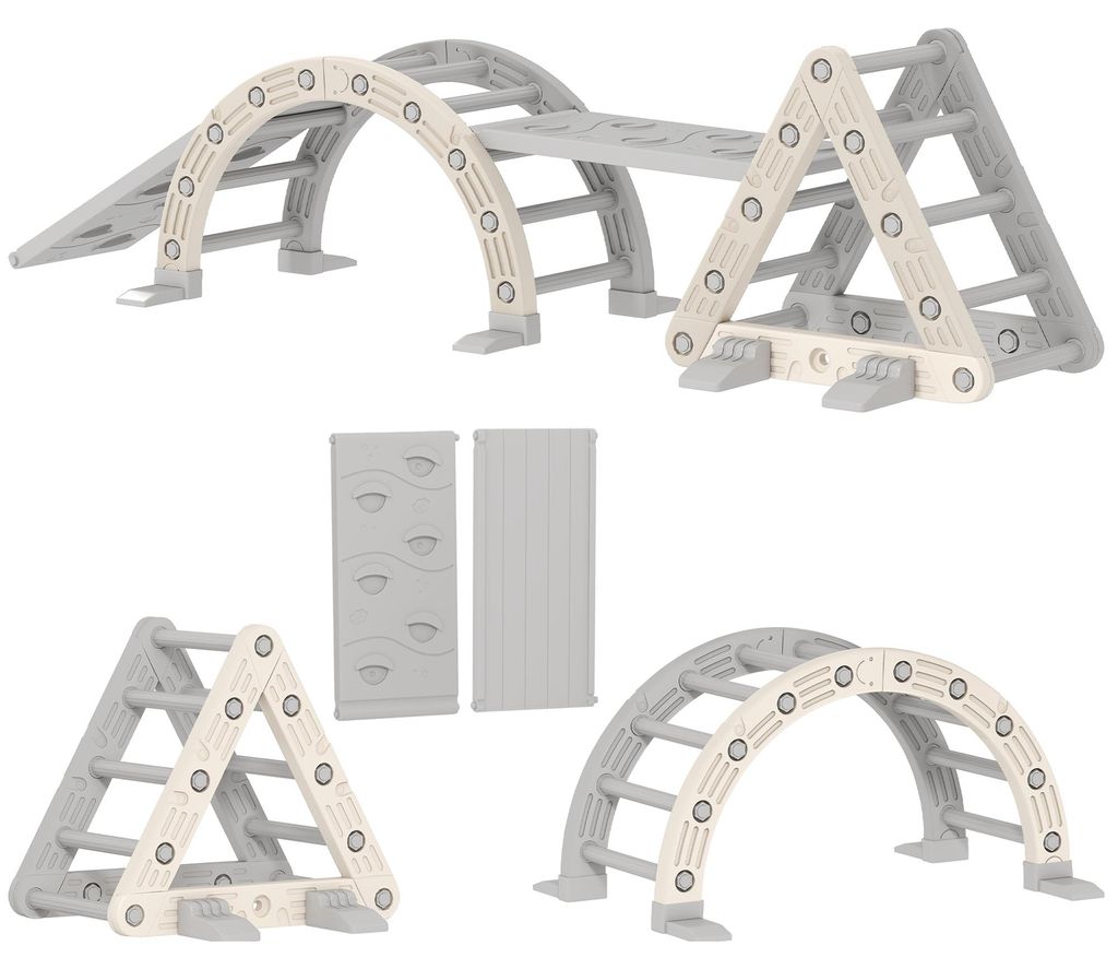 AIYAPLAY Klettergerüst Indoor, 5 in 1 Kletterdreieck, Produktbild 