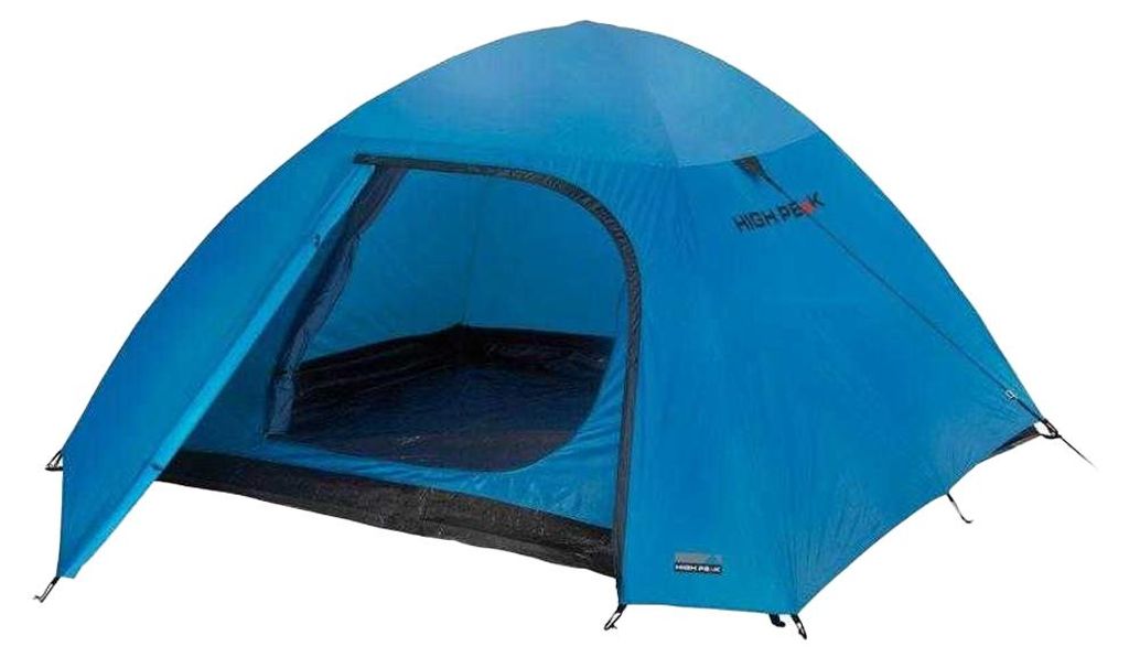 High Peak - Zelt "Kiruna 4", 4 Personen PP7223 (Einheitsgröße) (Blau/Grau/Silber)
