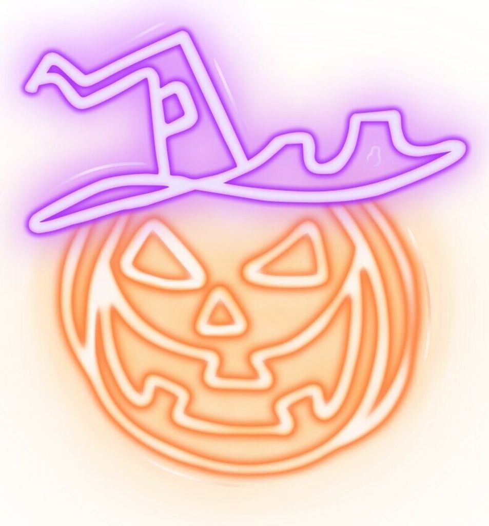 Forever Light Neon PLEXI LED CURSED PUMPKIN orange purple Obrázok produktu 