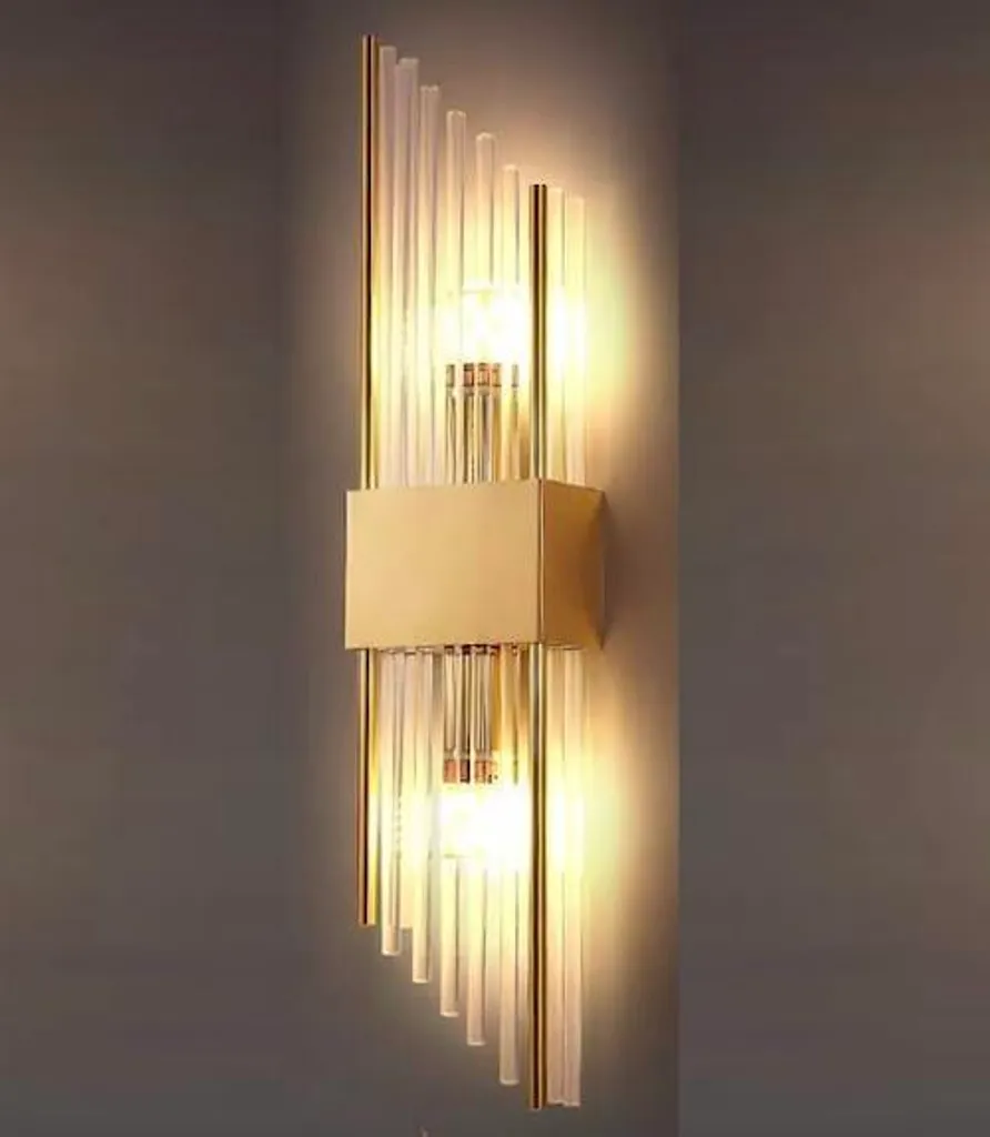 Offerta Applique Cristallo Slash Ottone 2 Luci E14 | Spedizione Rapida
