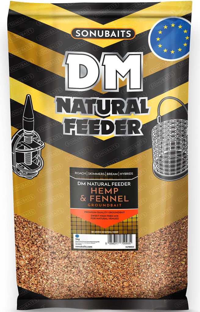 Sonubaits DM Natural Feeder 1 kg Hemp & Fennel Produktbild 