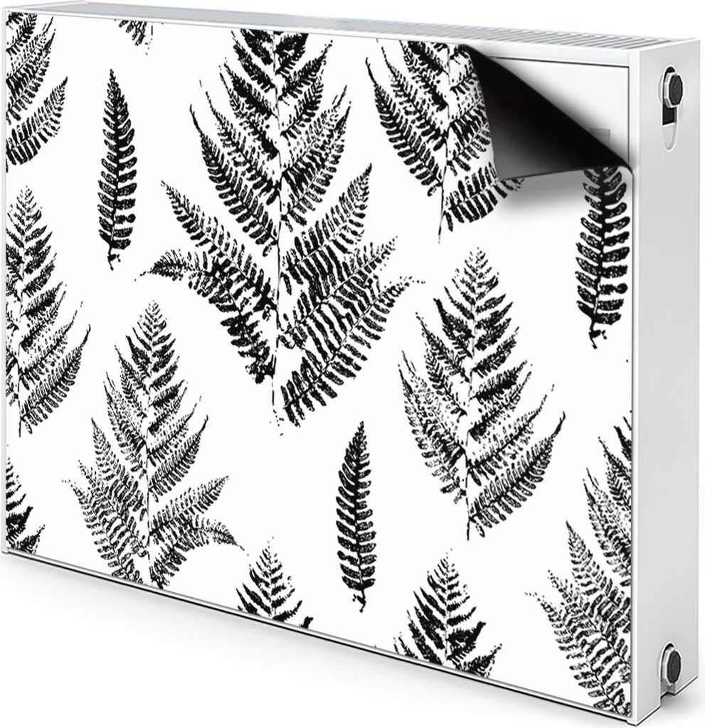 Magnet Heizkörper Heizkörper-Abdeckung Heizkörperabdeckung 80x60 cm - Fingerabdrücke, Farn