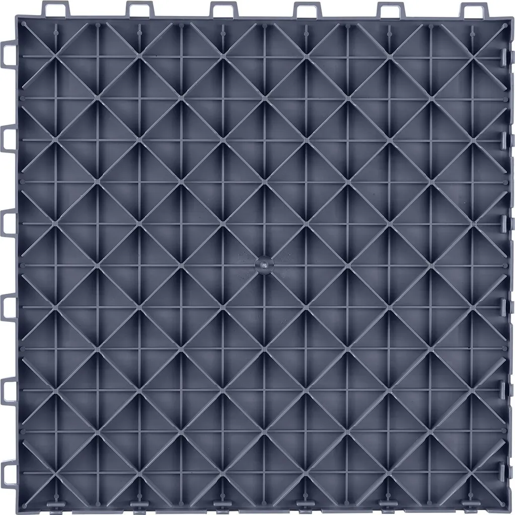 Dalles de garage antidérapantes structure double face gris graphite - 10