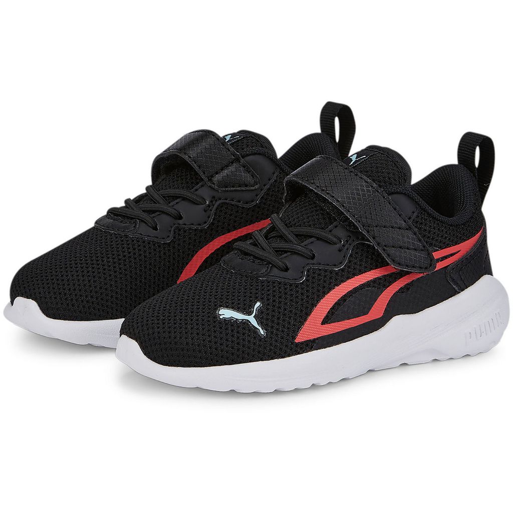 PUMA All-Day Active Baby-Sneaker mit Klettverschluss puma black/salmon/light aqua 27