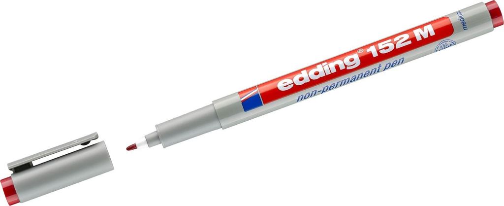 Edding 4-152002, Rot, Fein, Grau, Rund, Tinte auf Produktbild 
