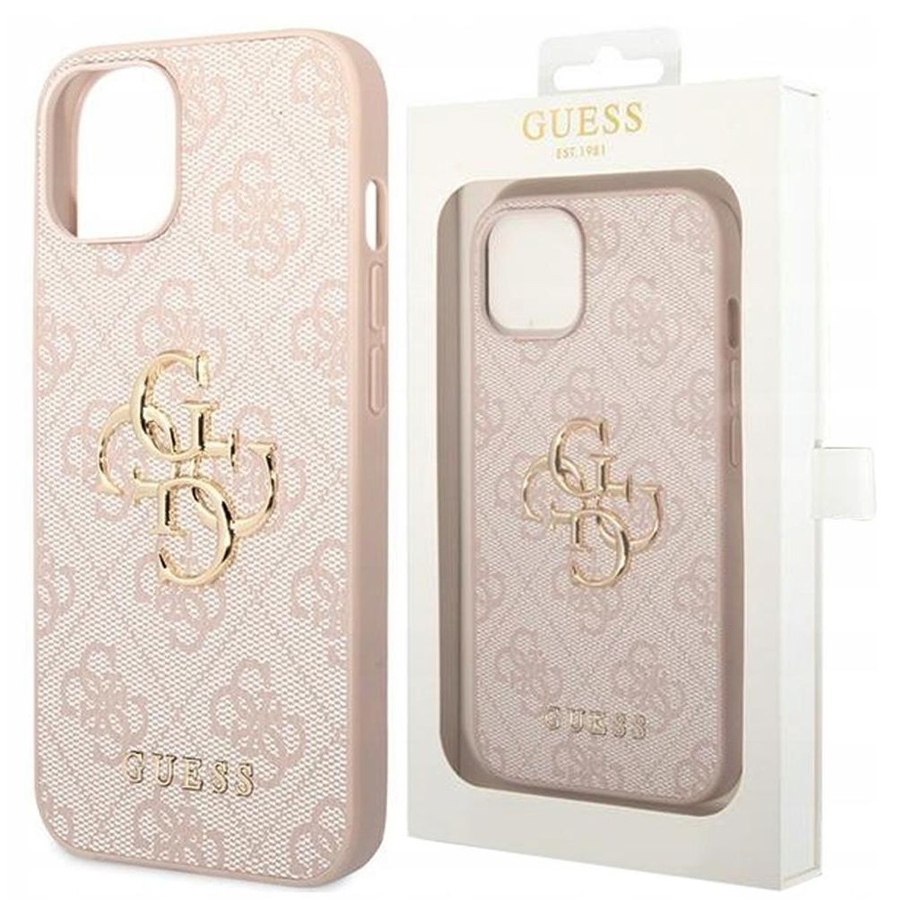 Guess Etui Case Batoh s logom pre Iphone 15 Pink Obrázok produktu 