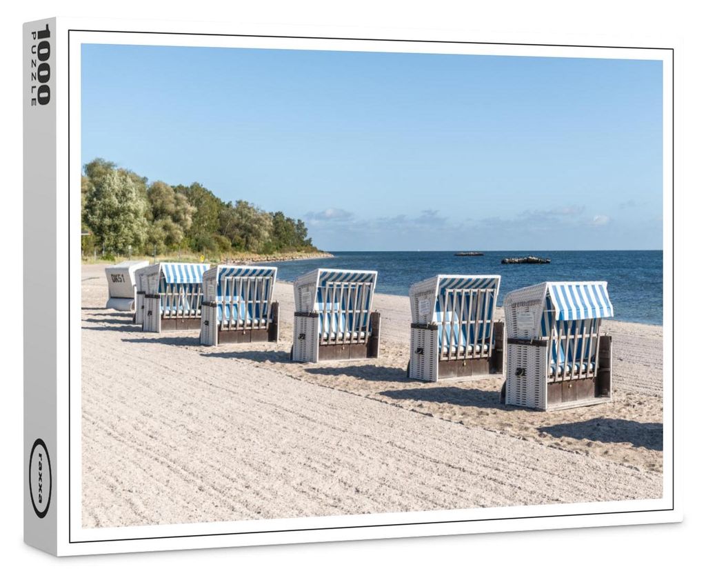 raxxa Premium-Puzzle "Am Strand Weiße Wick Boltenhagen 2", 1000 Teile