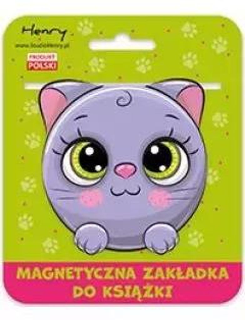 Magnetyczna zakładka do książki Kulka Kotek