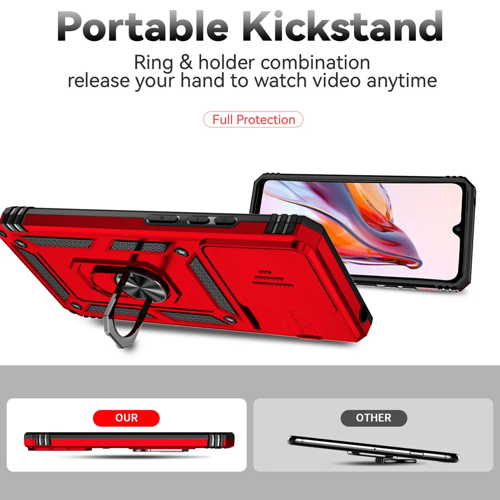 Custodia Rossa Xiaomi Redmi 12C: Stile Moderno e Protezione Fotocamera - 5