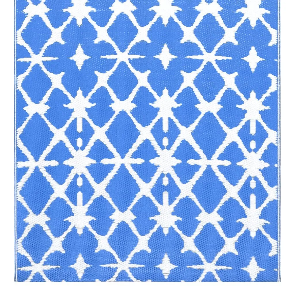 Grand tapis ARAKIL 120x180 cm résistant aux UV et intempéries bleu