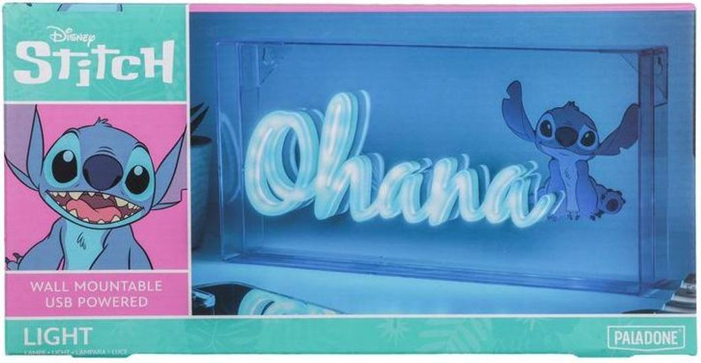 Lampe Néon LED Disney Classics Stitch Ohana Image du produit 