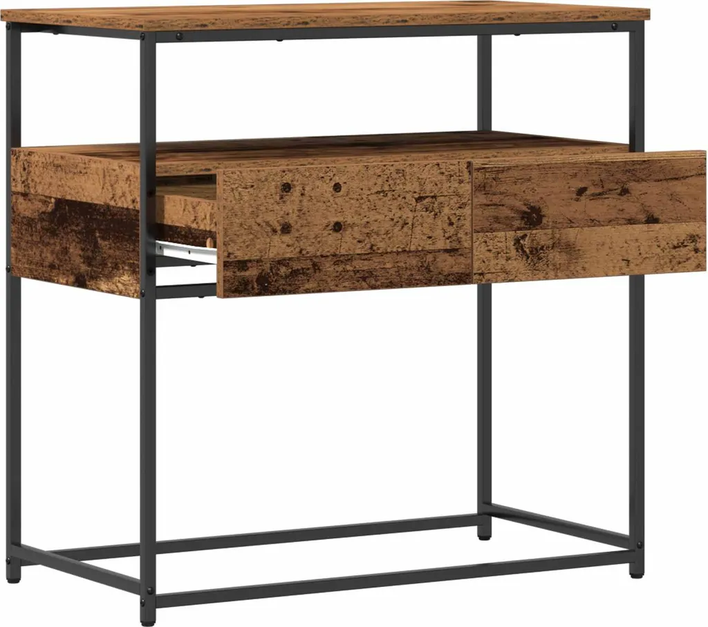 vidaXL Table Console en Vieux Bois 75x40x75 cm - Meuble Bois Composite