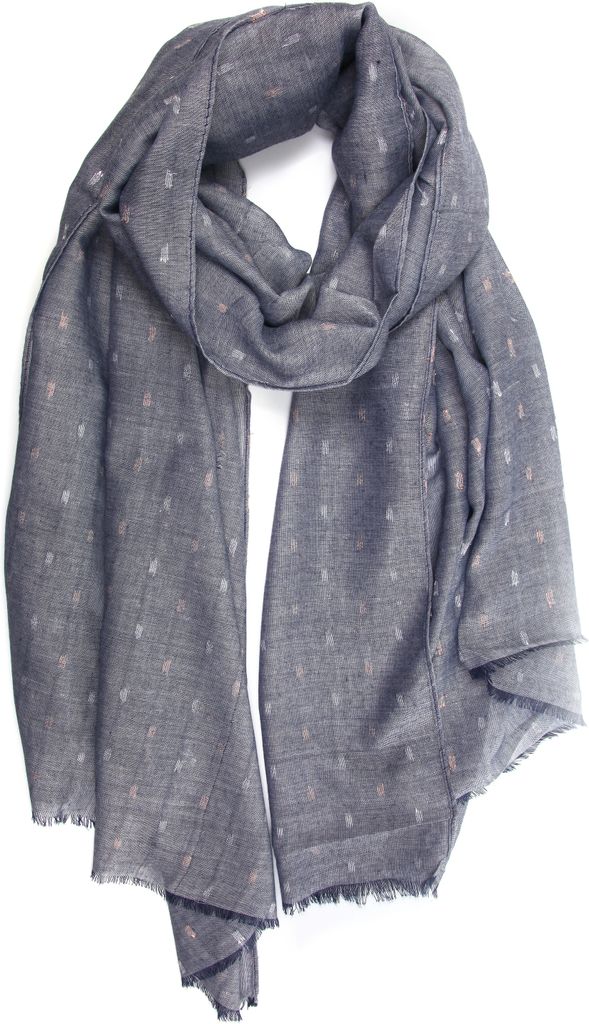 Schal Pauahi mit glitzerndem Garn bestickt von collezione alessandro