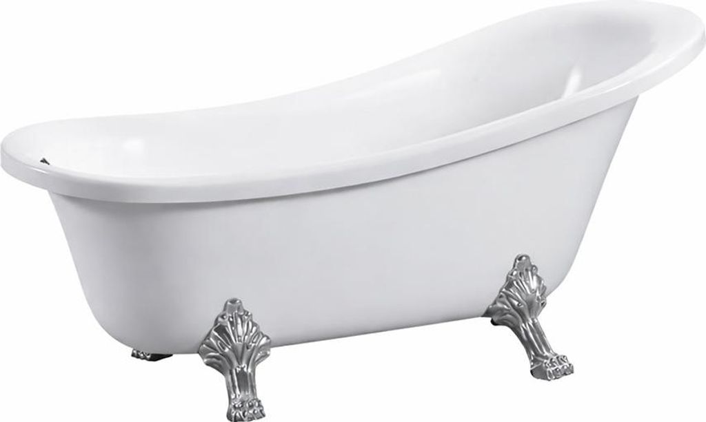 Leziter Clark freistehende Badewanne mit Metallbeinen 170x73x73 cm