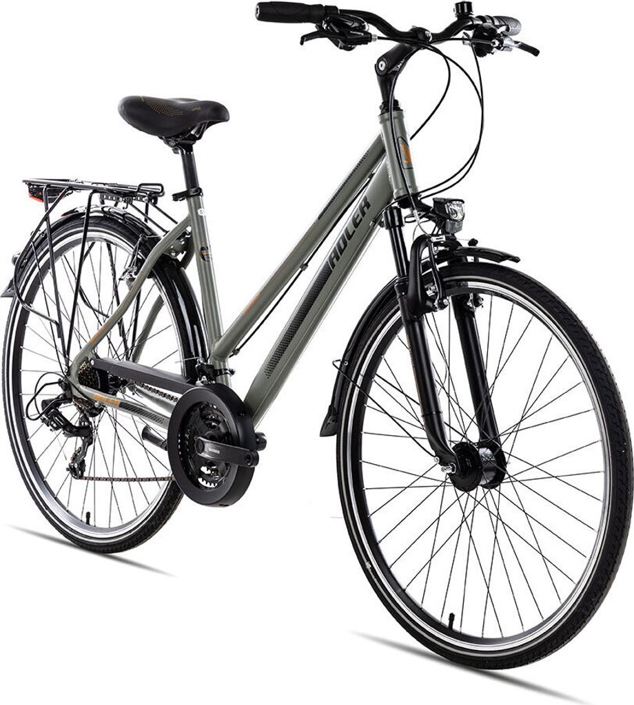 Adler Verona Trapez Trekkingrad 28 Zoll Damenrad khakigrey Produktbild 8