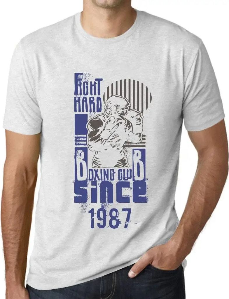 Herren Grafik T-Shirt Boxclub Kämpfen Sie hart seit 1987 – Boxing Club Fight Hard Since 1987 – Geschenk 37. Geburtstag Jahrestag 37 Jahre Jubi...