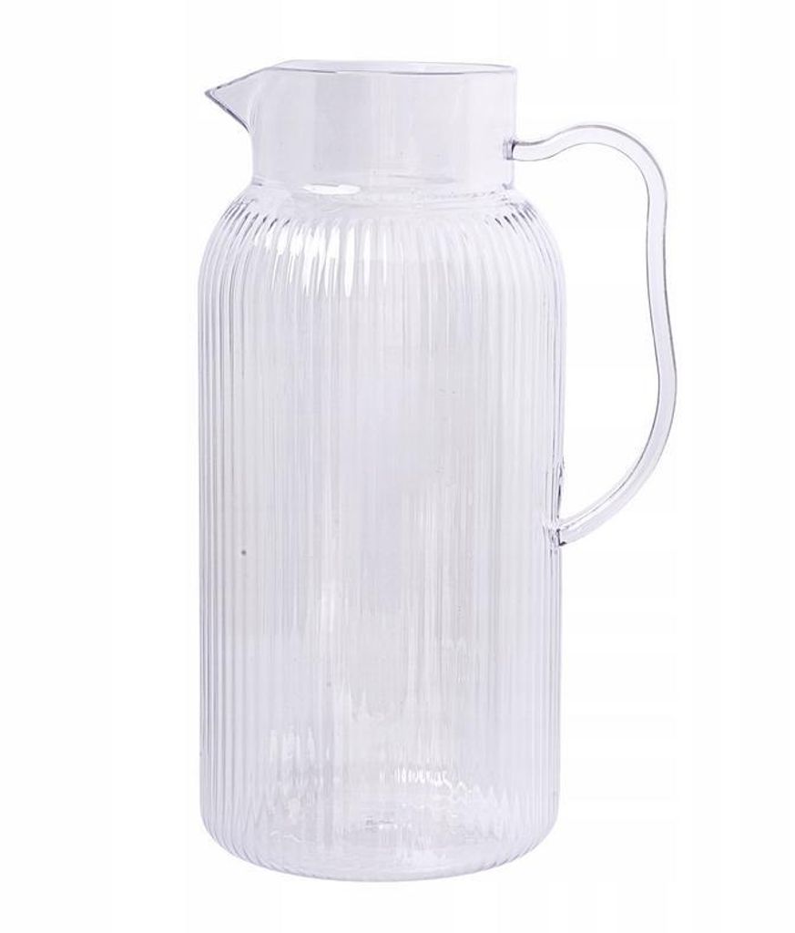 Wasserkrug 2 L mit Deckel & Filter – Kunststoff Saftkrug
