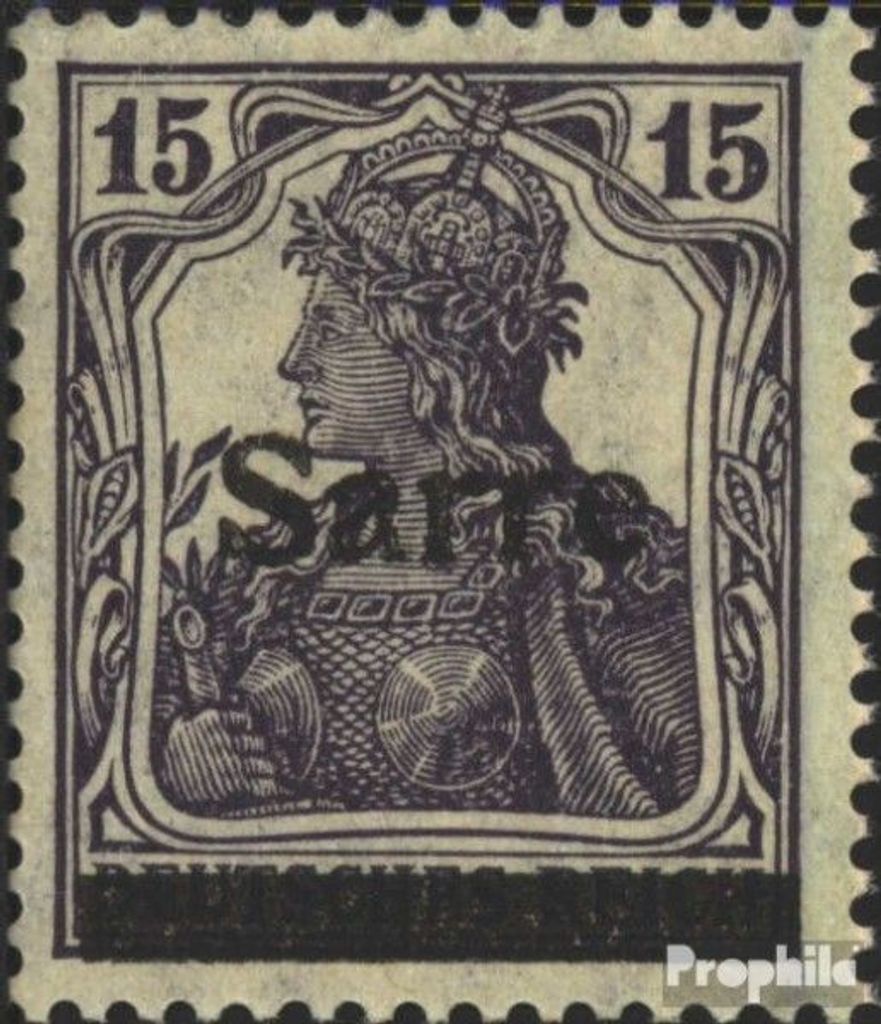Briefmarken Saarland 1920 Mi 7a I gestempelt Germania