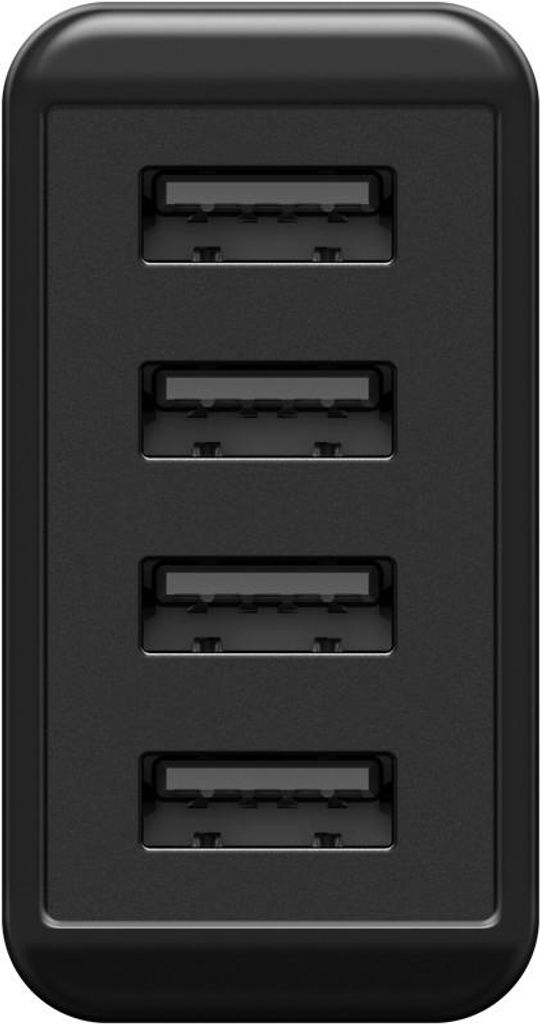 Goobay 4-fach USB-Ladegerät (30W) schwarz, mehrfach USB Produktbild 