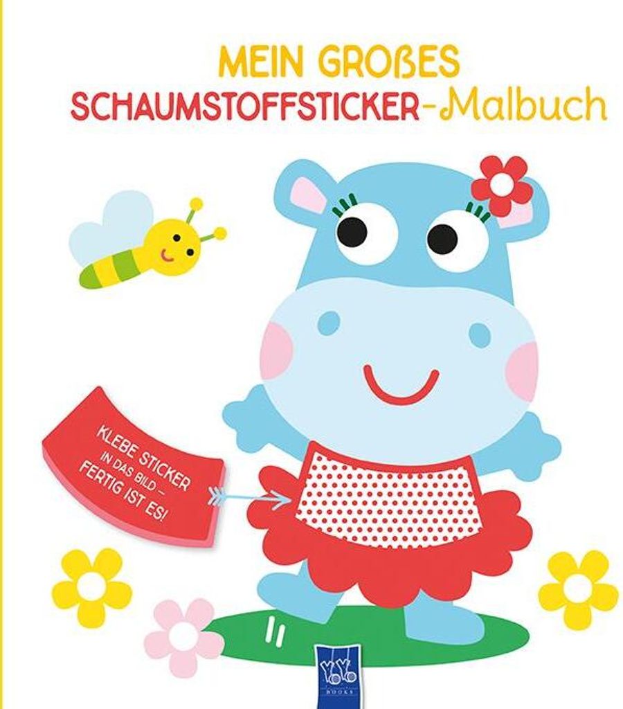 Mein großes Schaumstoffsticker-Malbuch - Nilpferd