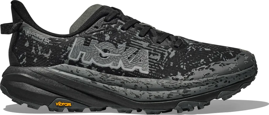 Speedgoat 6 GTX Hoka Homme avec Gore-Tex et semelle Vibram Megagrip Noir