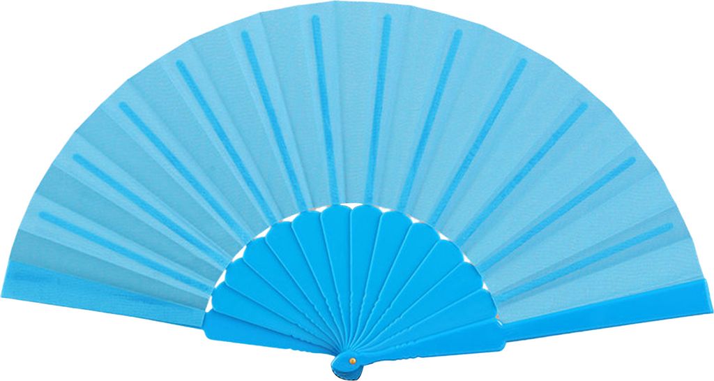 Blumenspitzenklapper Lüfter Feste Farbe Starke Struktur Tragbarer Handheld -Lüfter für Hochzeiten Partys Reisen-Himmelblau