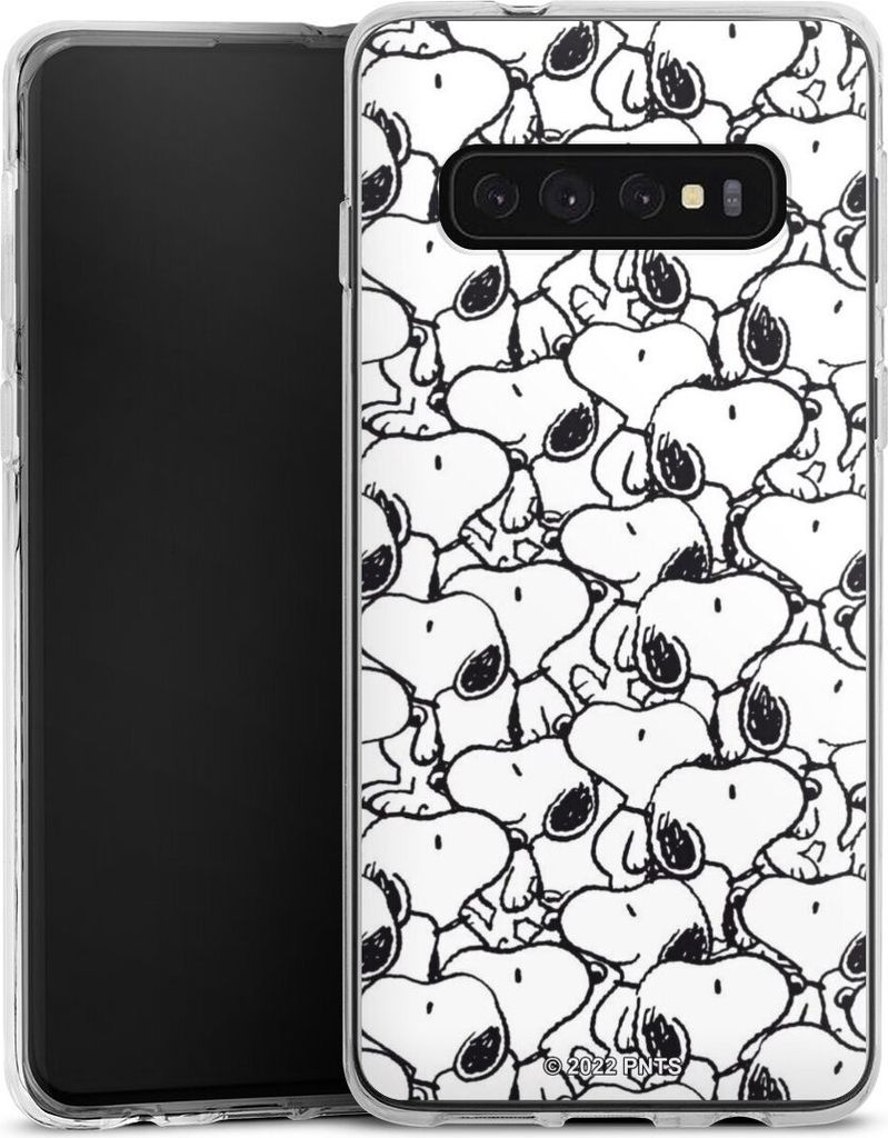 DeinDesign Handyhülle für Samsung Galaxy S10 Plus Silikon Hülle Case Smartphone Schutzhülle Muster Peanuts Snoopy