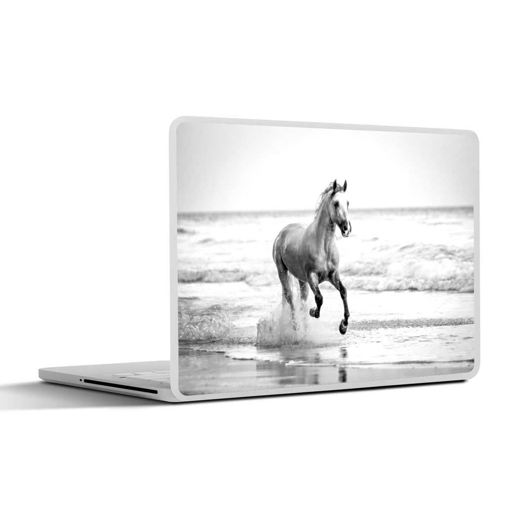 MuchoWow Laptop Aufkleber Sticker Cover Pferde - Luft - Meer 30x21 cm - Sticker für Laptop - Selbstklebend