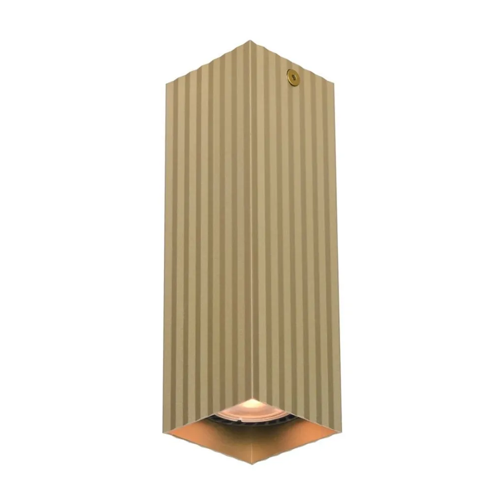 Spot Italux TECNO Oro 17cm - Faretto Quadrato GU10 per Soggiorno e Cucina