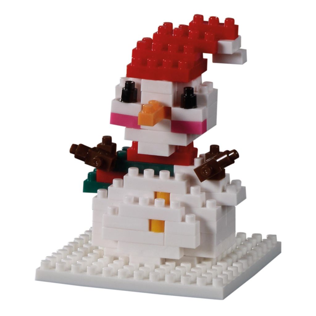Brixies Postkarte Schneemann, Bausatz, Bausteine, Produktbild 