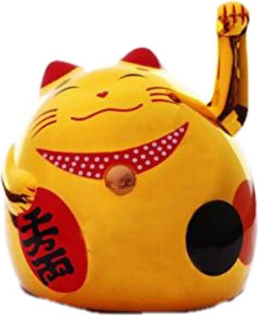 HAAC Süße Winkekatze Glückskatze Glücksbringer Gold 8 cm