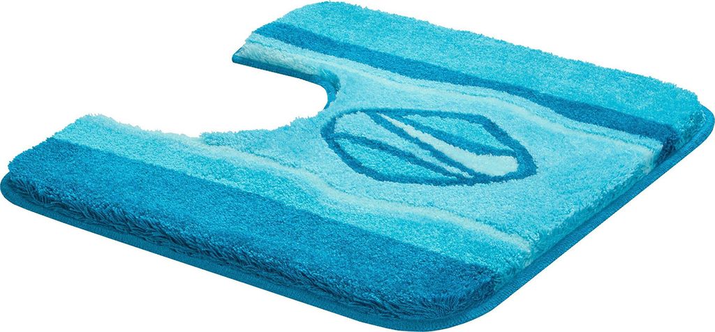 Grund Badteppich JEWEL - 100% Polyacryl ULTRASOFT, Farbe:Türkis, Größe:55x50 cm m. A.