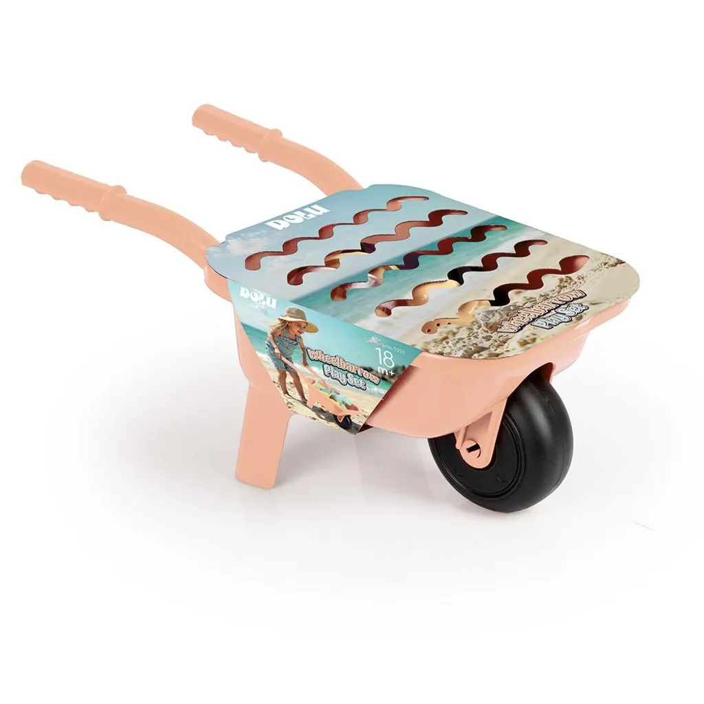 Dolu Brouette de plage robuste avec accessoires de sable multicolore