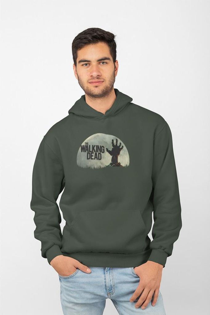 D&B Uni Hoodie MO00076 Walking Dead Waldgrün-Größe S