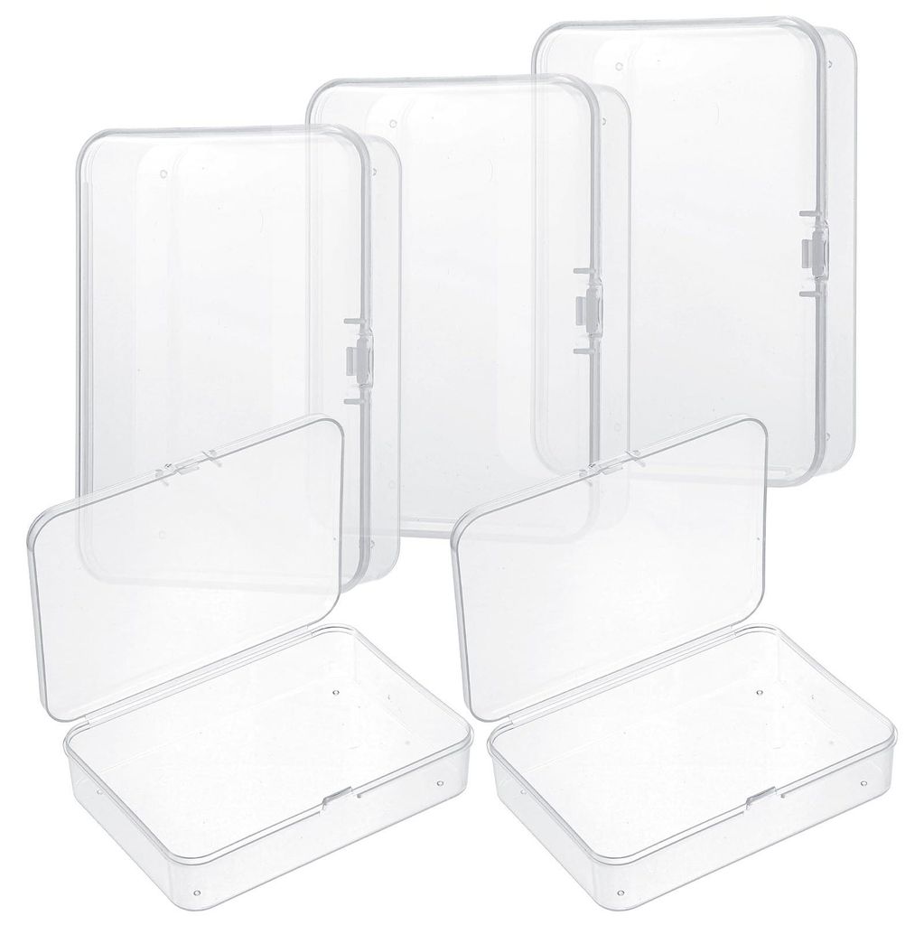 kleine Aufbewahrungsboxen mit Deckel, kleine Plastikboxen, transparente Boxen, Mini-Behälter für Perlen, Schmuck, Schrauben, Bastelprojekte (10,4...