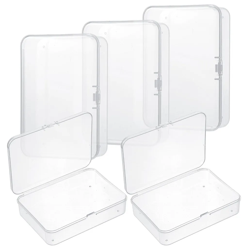 Lot de 12 petites boîtes de rangement avec couvercle 10,4 x 7,6 cm