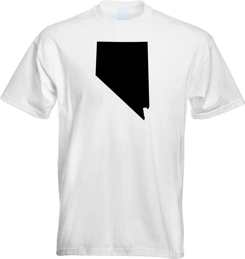 Kiwistar - T-Shirt - Weiss - USA - Bundesstaat - Nevada Herren Funshirt Bedruckt Design Sprüche Spruch Motive - mit Motiv Bedruckt - Funshirt Desi...