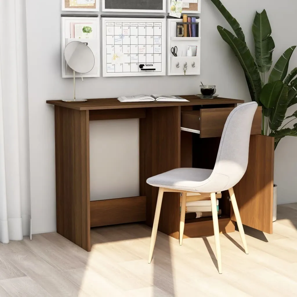 Scrivania Rovere Marrone 100x50x76 cm - Tavolo PC Ufficio vidaXL