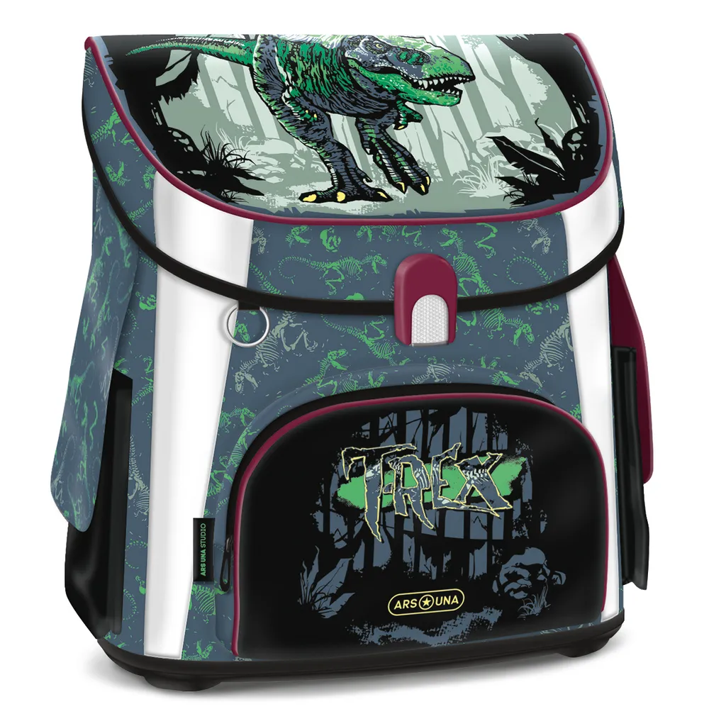 Sac à dos scolaire compact Ars Una T-Rex : Cartable ergonomique CP-CE2