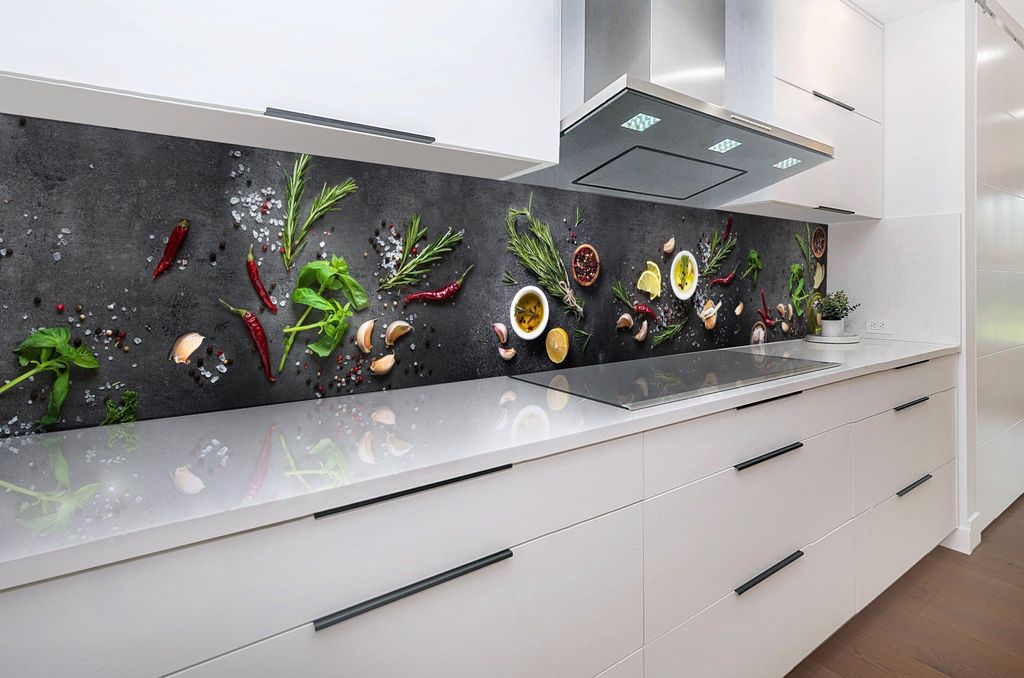 Küchenrückwand Gewürze 60 x 300 cm, robuste ABS-Kunststoff Produktbild 3