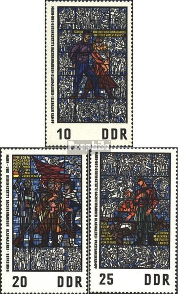 Briefmarken DDR 1968 Mi 1346-1348 (kompl.Ausg.) gestempelt Nationale Gedenkstätte Sachsenhausen