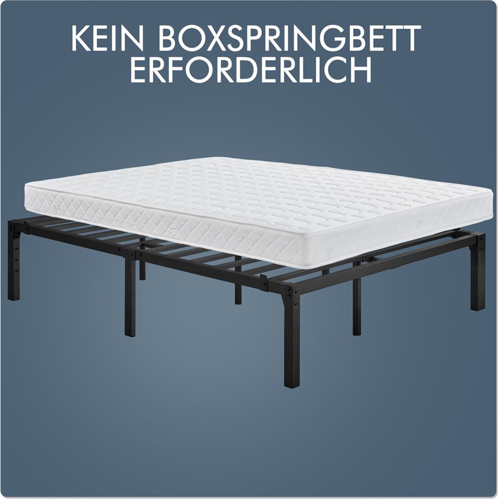 Yaheetech Bettrahmen 36cm H Metallbett mit Lattenrost, Produktbild 5