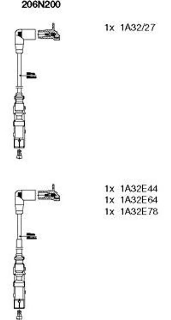 Cavi Accensione BREMI 206N200 per VW Golf 4 e Bora - Sostituzione OE
