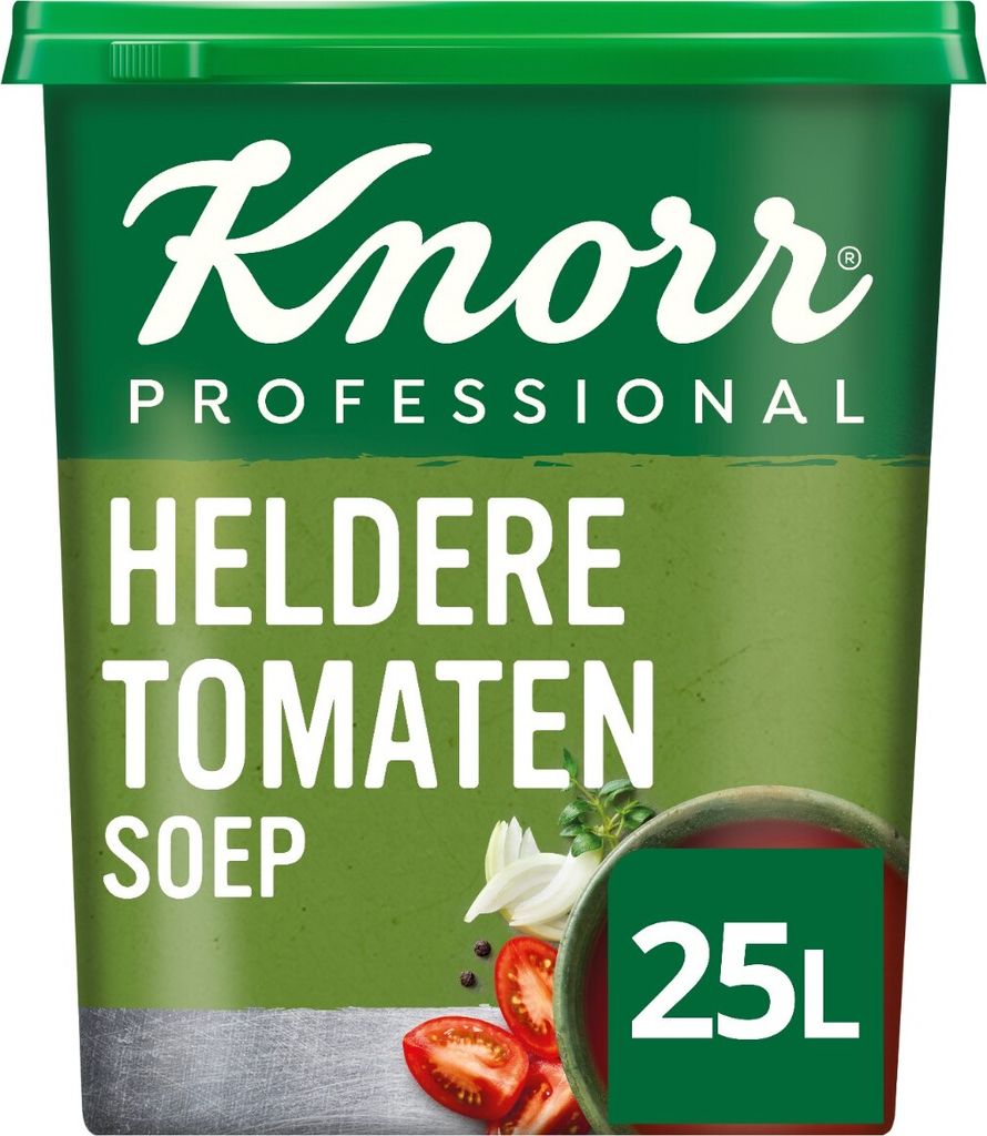 Knorr Professional Classic-Sortiment Klare Tomatensuppe, Ausbeute 25l - 1,12 Kilo