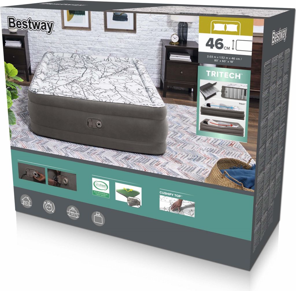 Bestway® TriTech™ Airbed Cushify Top™ s integrovanou Obrázek produktu 