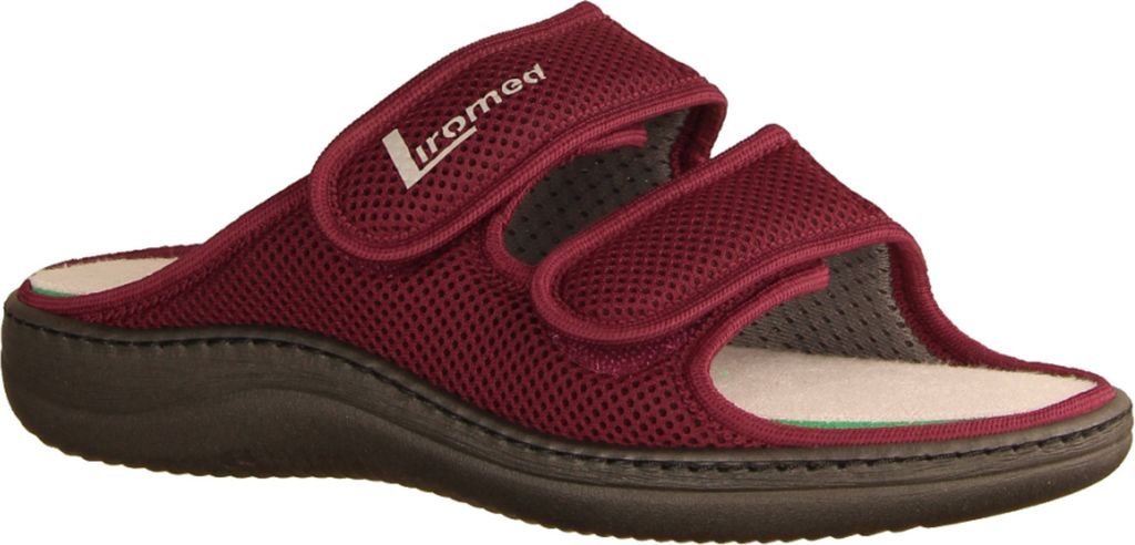 Liromed 805 Uni, Rot, Textil, NEU - Haus - hüttenschuhe Damen Hausschuhe, Rot