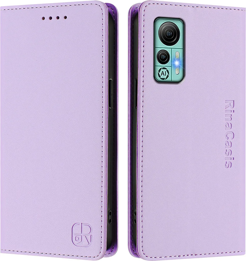 Wallet Case Viola Ulefone Note 14 - Custodia Flip Chic per Smartphone - 2