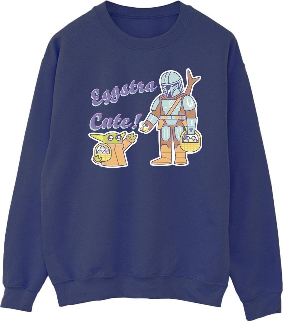 Star Wars - "The Mandalorian Eggstra Cute" Sweatshirt für Herren BI46744 (S) (Marineblau)