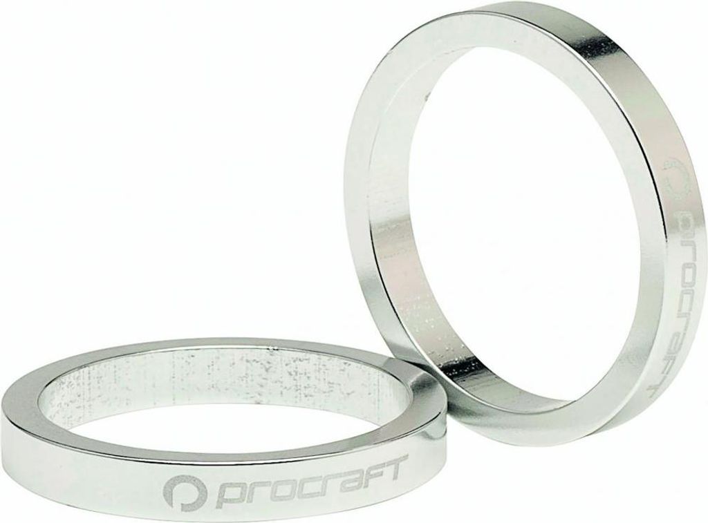Procraft Ahead Spacer Alu 1 1/8 5 mm 1 1/8 Zoll silber - präzise Lenker-Feine...