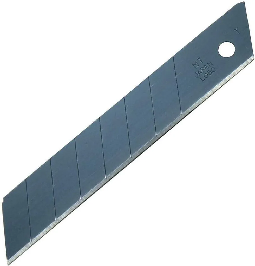 Lame NT Cutter BL-51P 18mm en acier noir ultra tranchante - Lot de 50